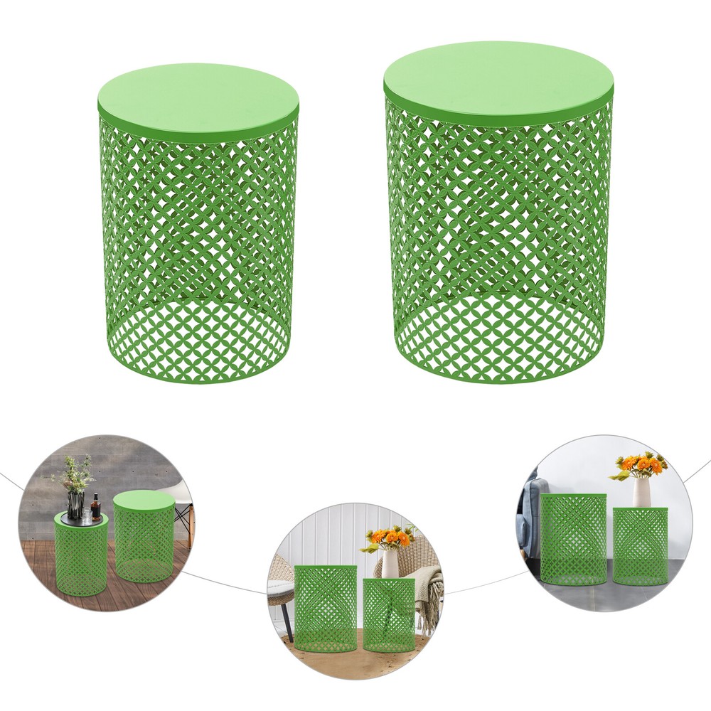 Patio Side Tables Accent End Table Metal Outdoor Side Table round Out End Table