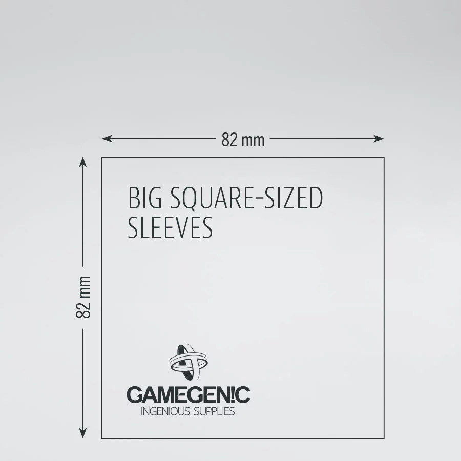 Gamegenic MATTE BOARD GAME SLEEVES Big Square 82x82 mm | Code Lime | GGS10060ML