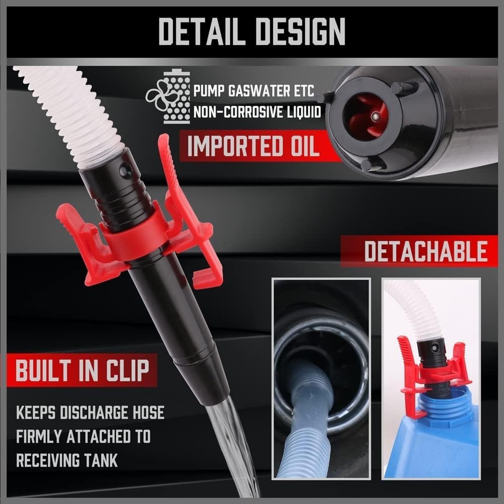Electric Hand Pump, Portable Battery Powered Transfer Pump, Multi-Use Siphon ...
