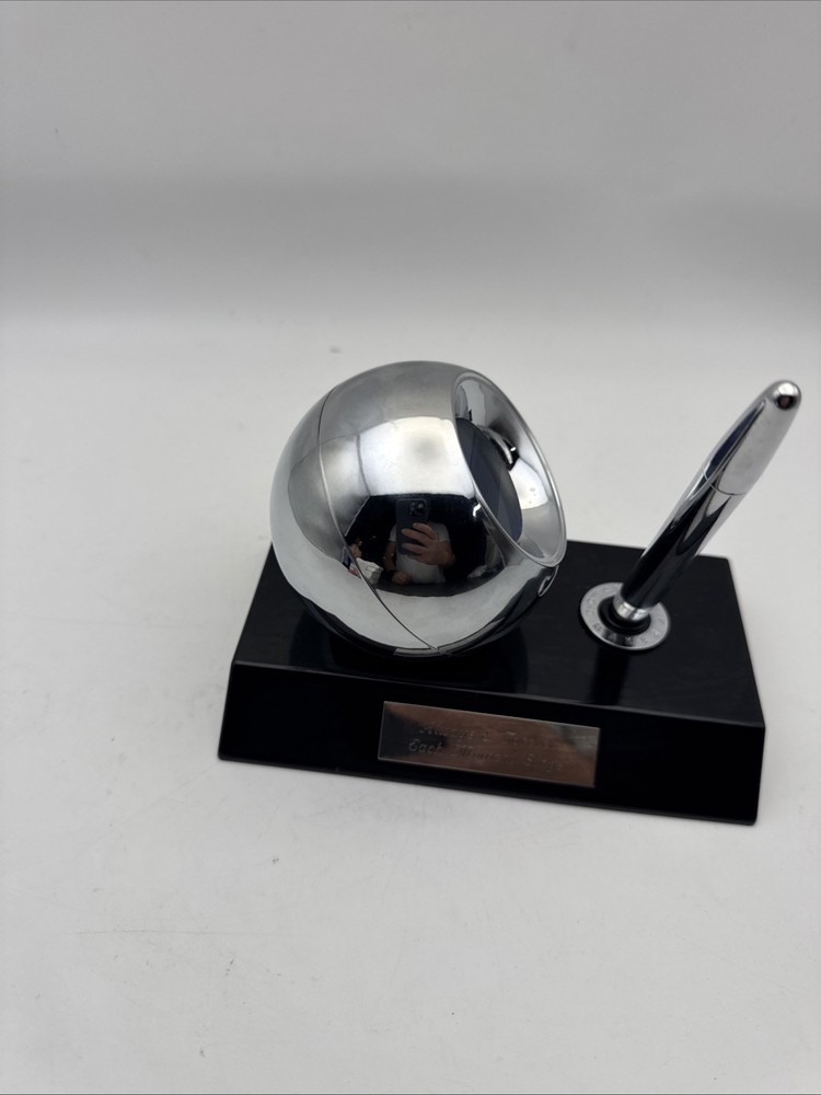 Things Remembered Decision Maker Desk Set Clock Pen Tested Works