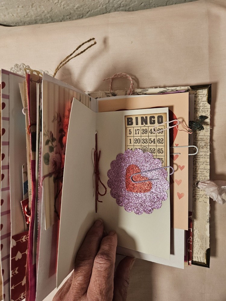 Handmade Valentine's Day Junk Journal/ Memory Keeper