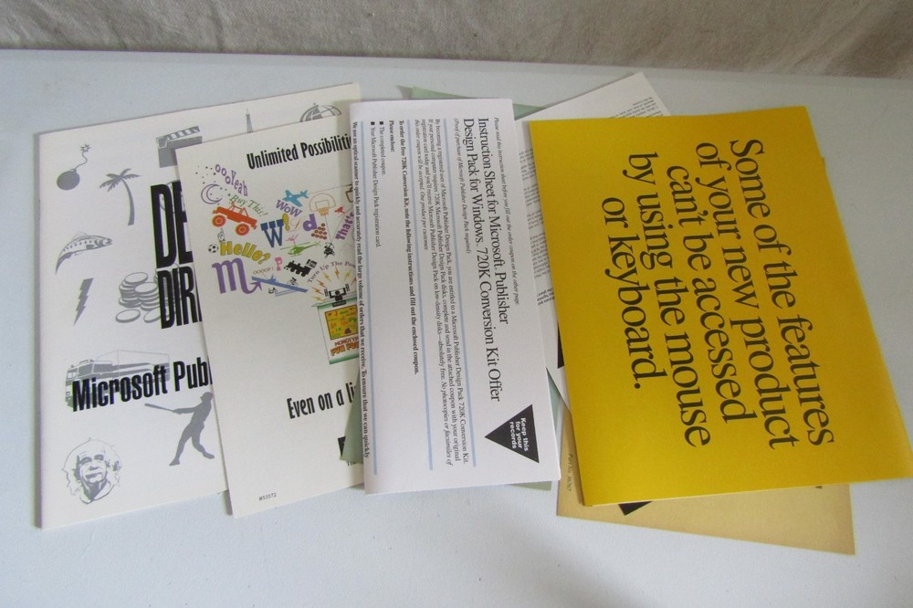 MICROSOFT PUBLISHER DESIGN PACK - SOFTWARE - 1994