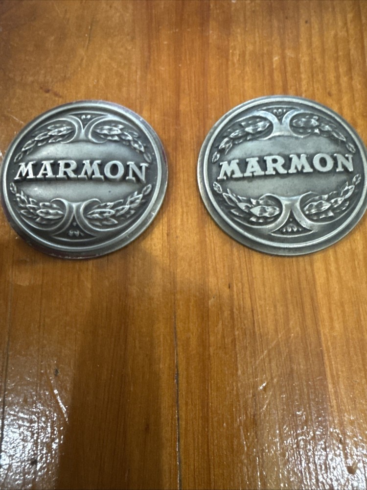 1920-1927 Marmon Radiator Emblem + 4 Hub Emblems