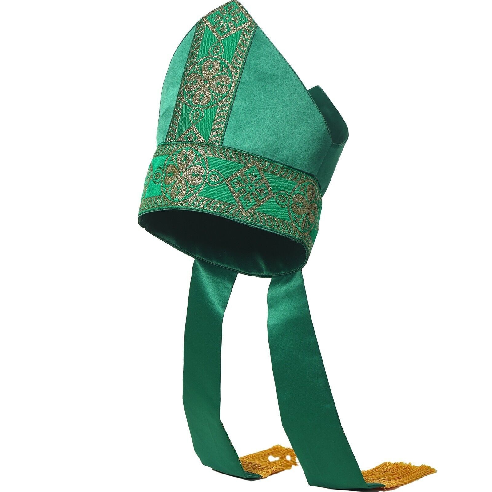 Catholic Bishop Hat Papal Mitre Hat Clergy Headgear Priest Hats for Liturgical