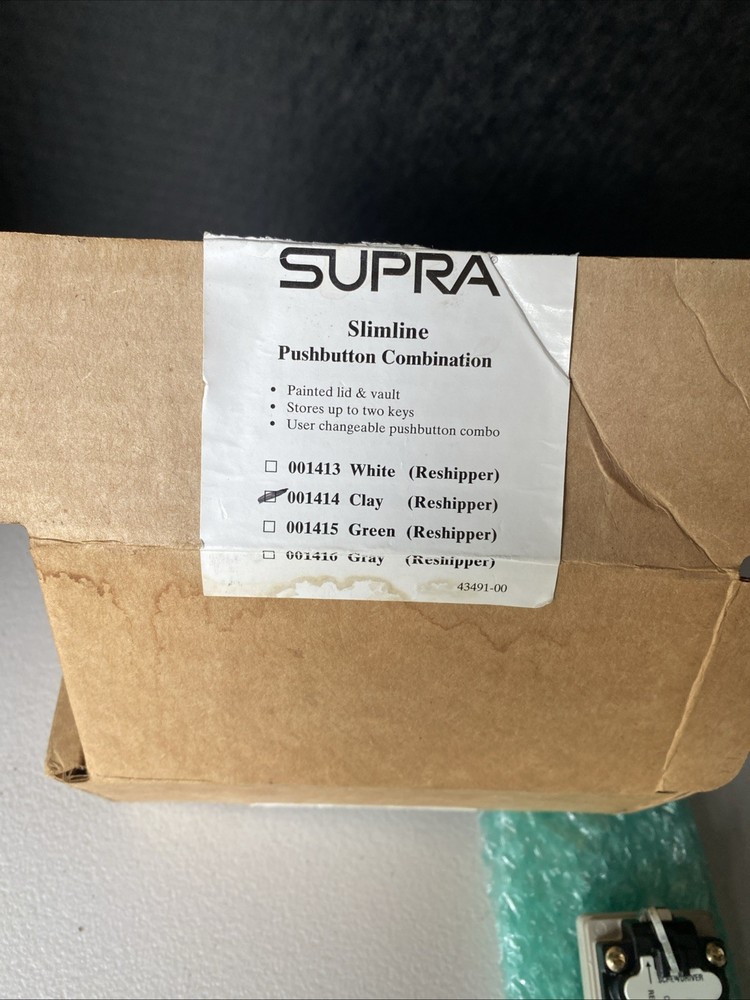 SUPRA Slimline Pushbutton Combination Metal Storage Key Vault Hide-a-Key