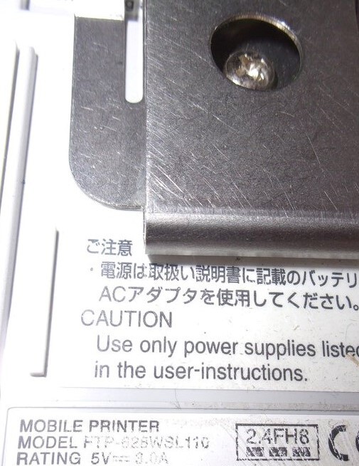 Fujitsu FTP-628WSL110 Thermal Label Mobile Printer RS-232C