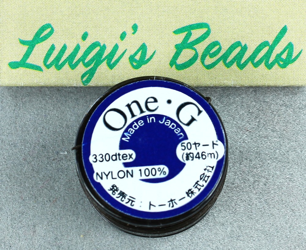 One-G Beading Nylon Thread Brown by Toho