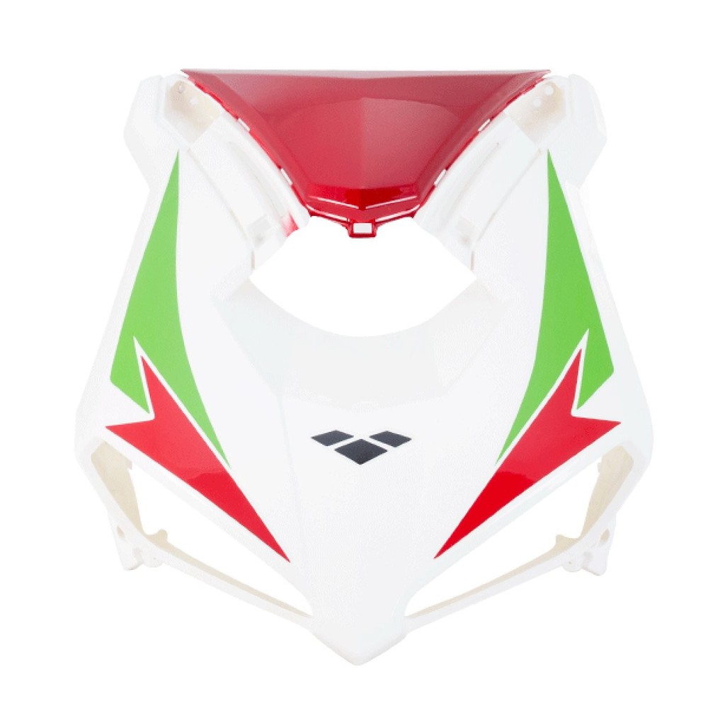 Headlight Panel White/Red for ZN125T-34 Headlight Surround Panel Front Painted