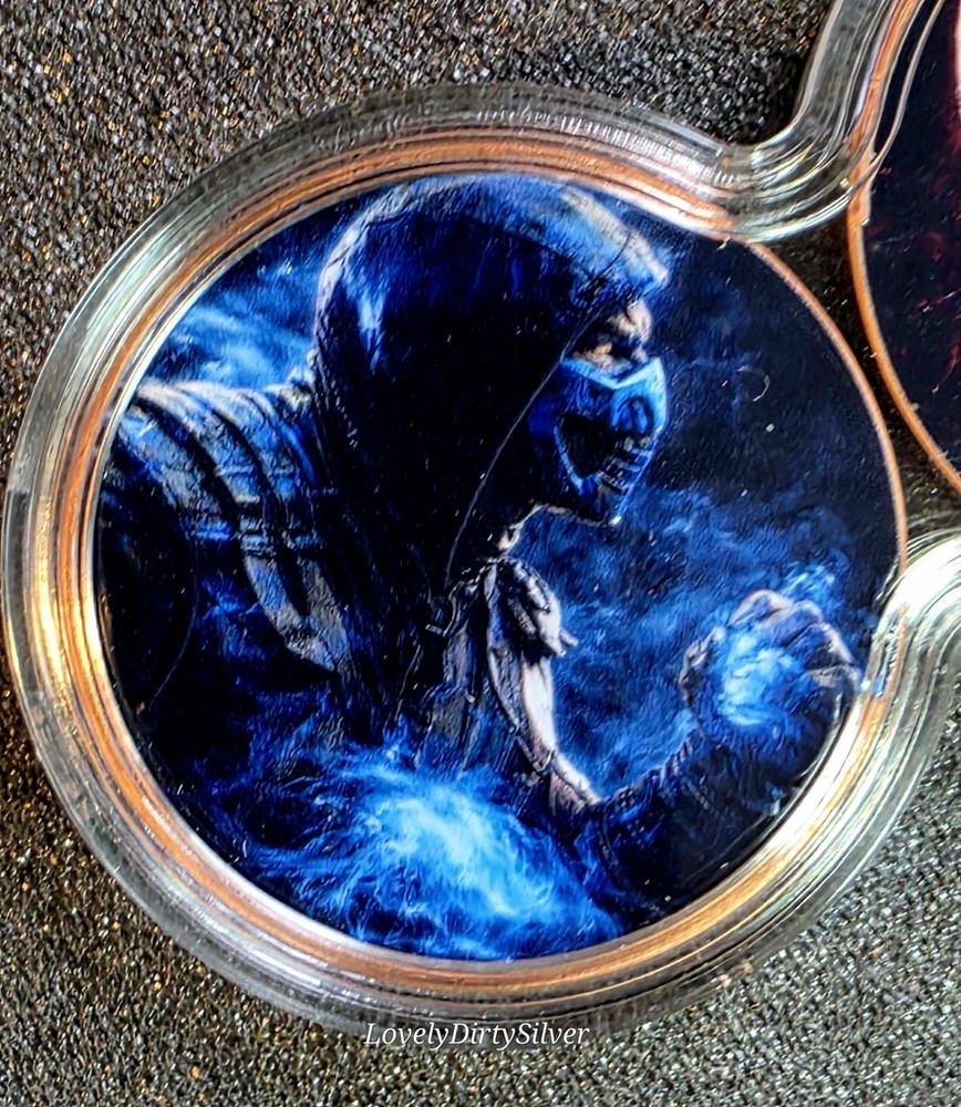 Scorpion vs. Sub-Zero Two Ounce Colorized Fine Copper Round Set