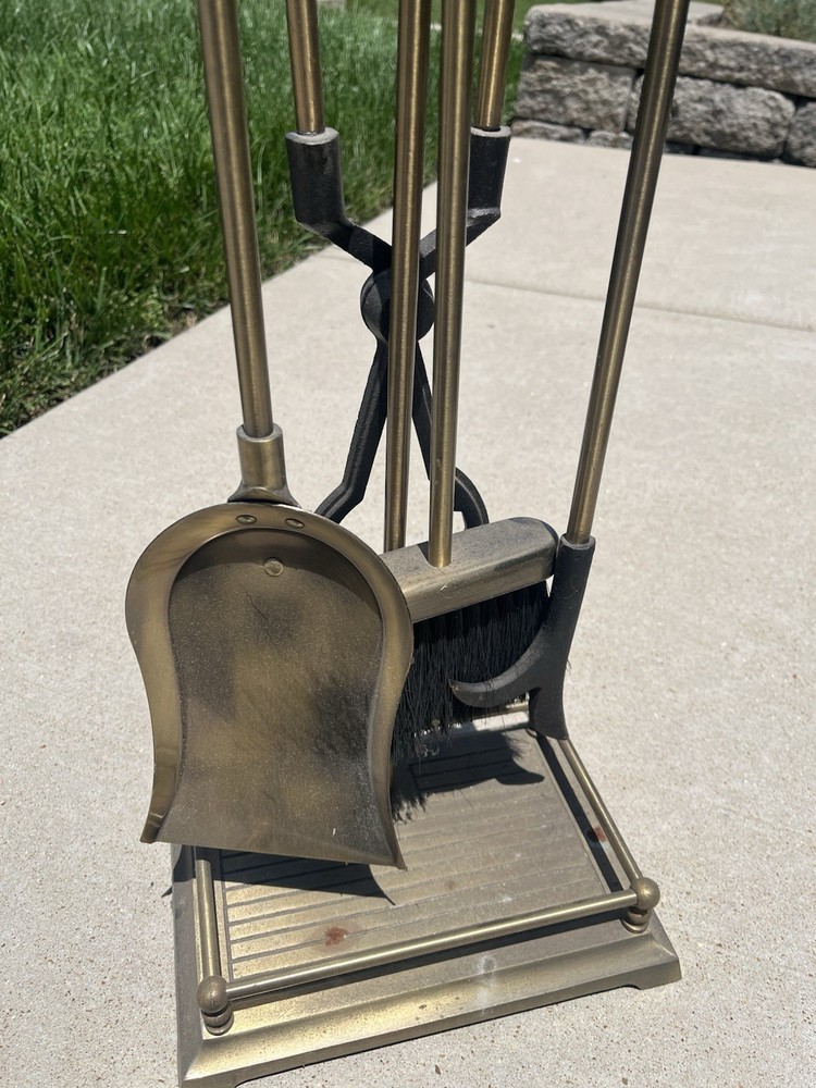 Civil War Sword Replica Bone Handle W/ Knight Helmets - Solid Brass Fire Tools