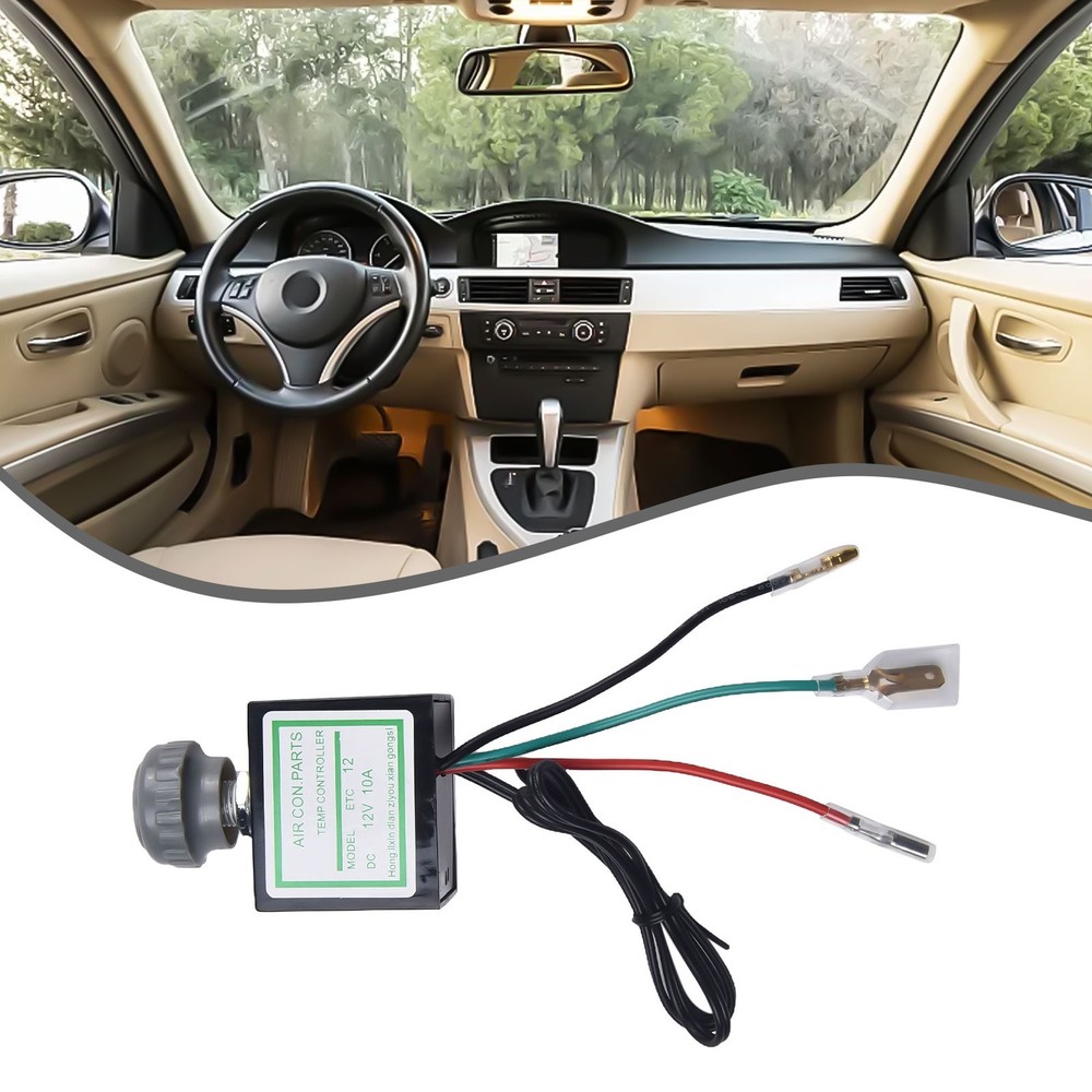 Car Air Conditioner Electronic Temperature Control ABS Material 12V 10A