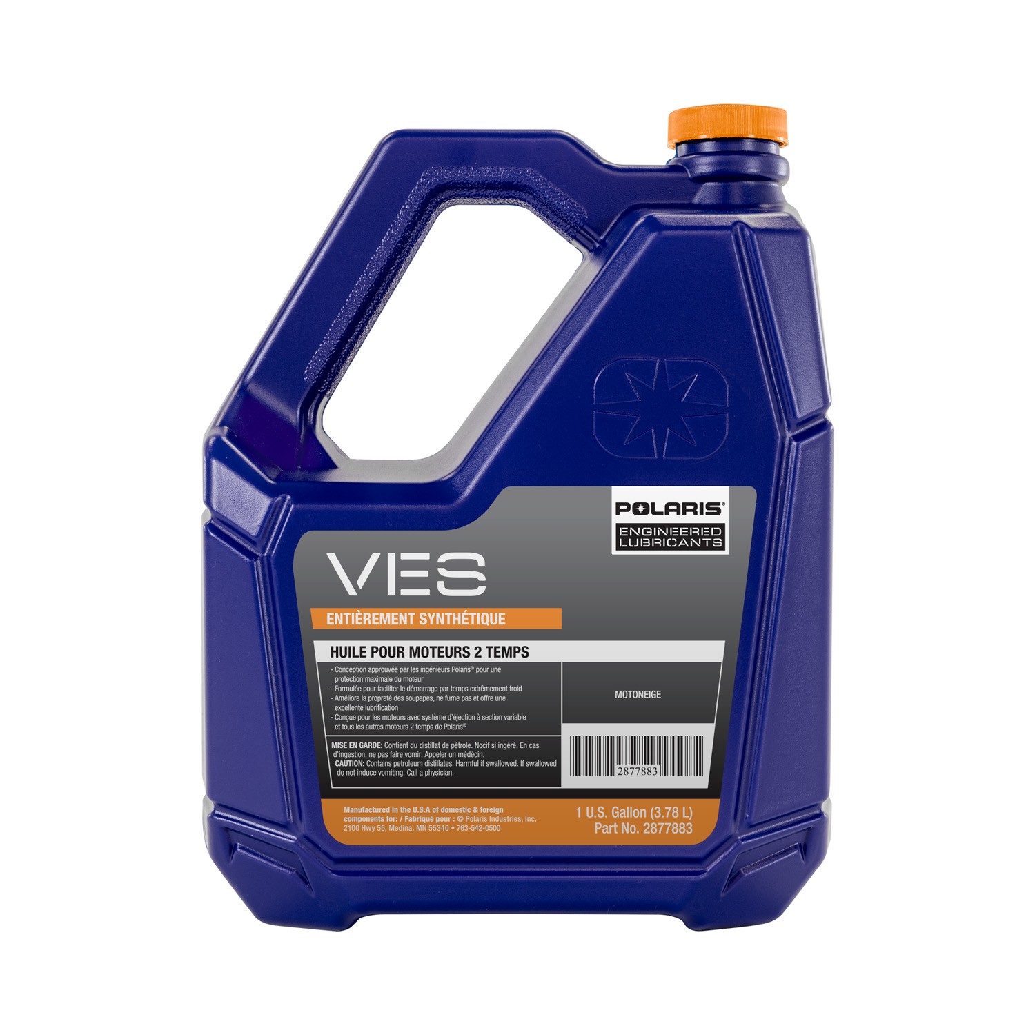 Polaris Snowmobile VES Full Synthetic 2 Cycle Engine Oil for Switchback, INDY,