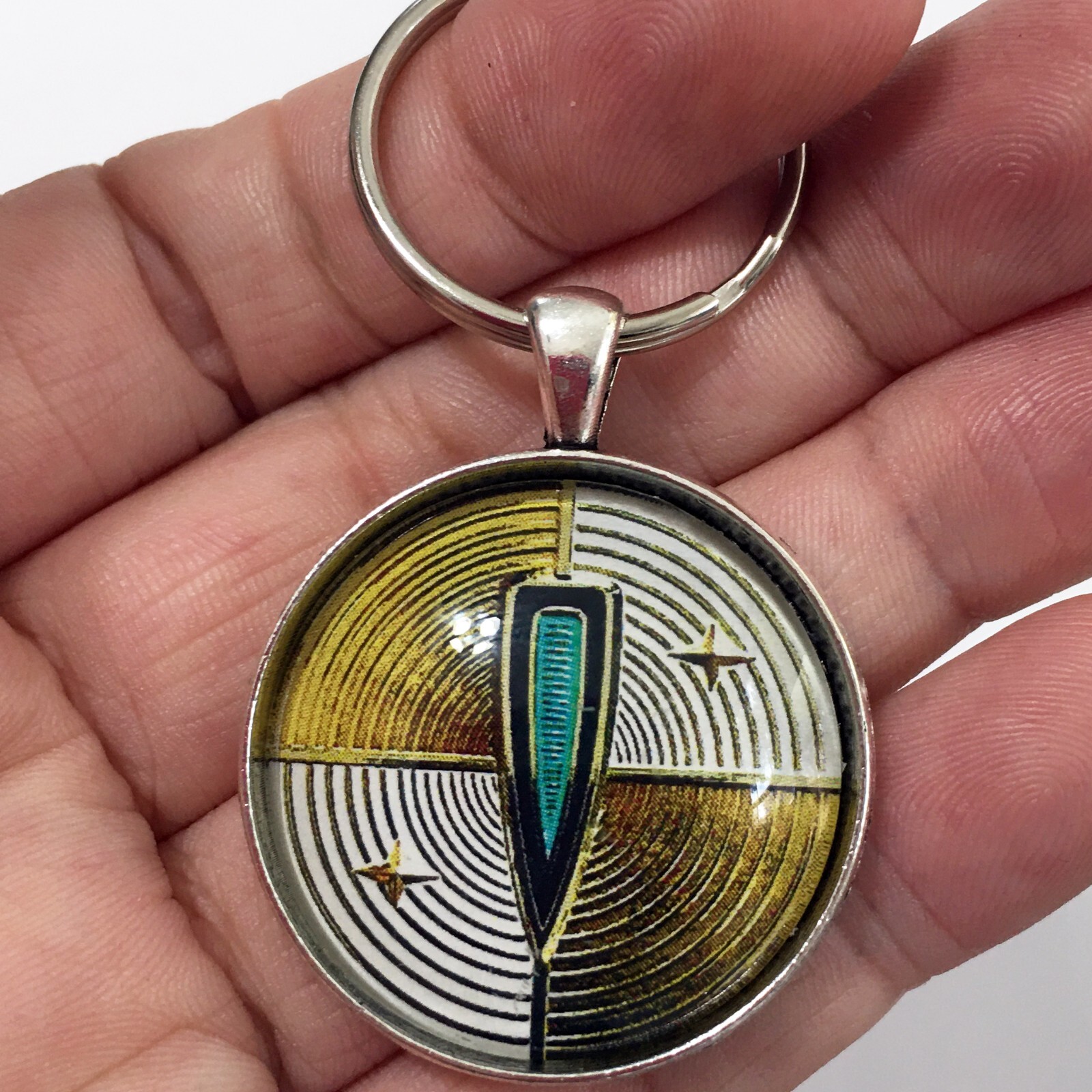 Vintage Edsel Side Emblem 1950's Edsel Corsair Rear Fender Badge Logo Keychain