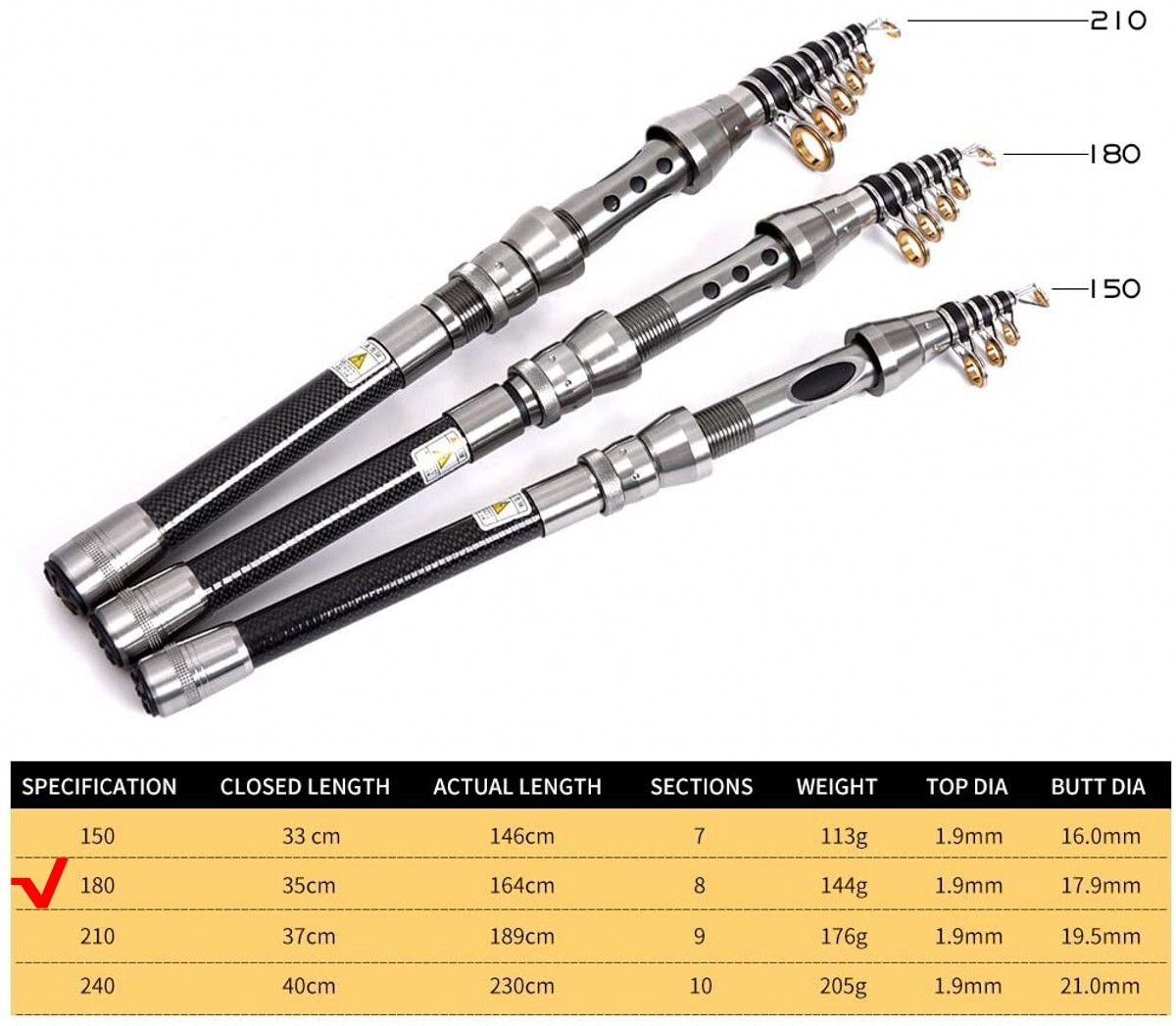 Carbon Fiber Telescopic Fishing Rod Pole Reel Combo Sea Saltwater Freshwater