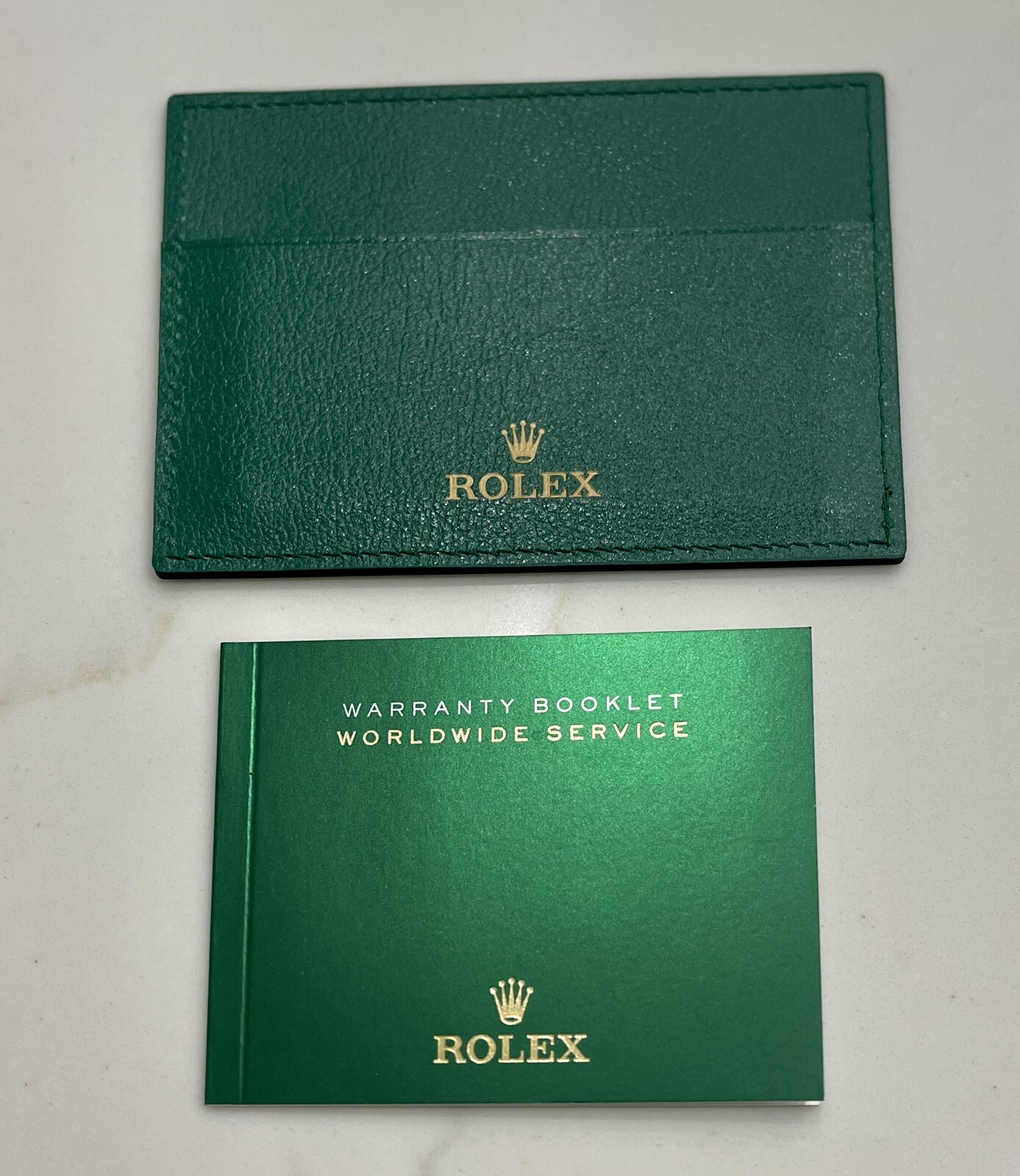 Authentic Rolex Card Papers Holder Guarantee Manual Worldwide Booklet CLEAN