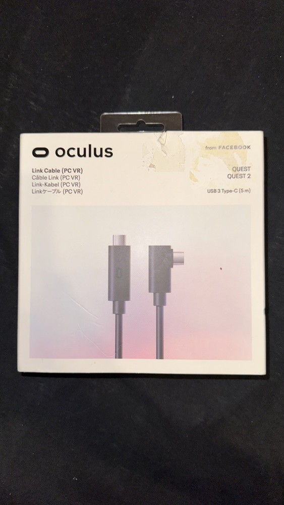 Oculus Link Headset Cable PC VR Official USB 3 Type‑C 5m Quest Quest 2 VR