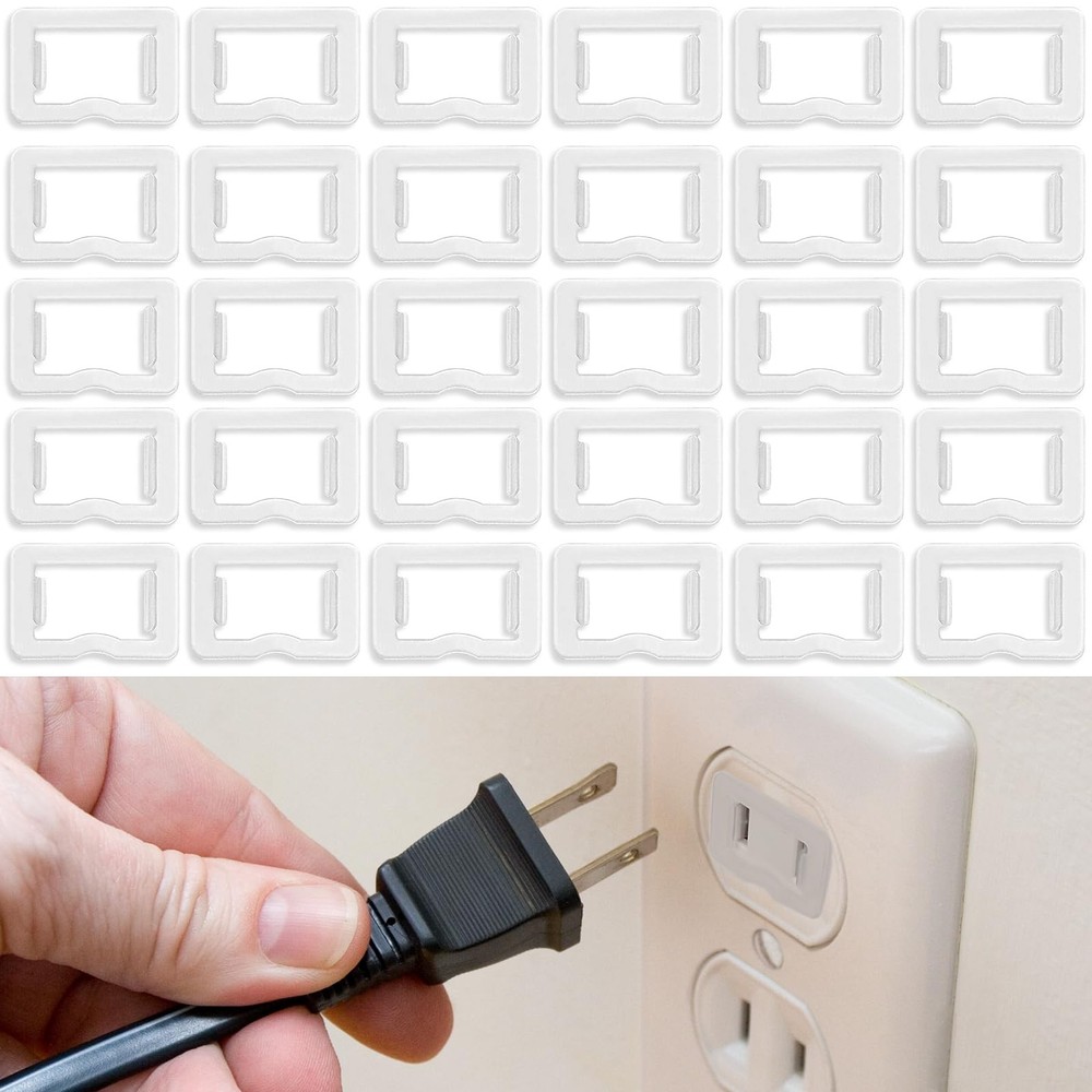 30 Pack Loose Outlet Plug Fix - Secure Plug Lock for Loose Wall Sockets, Fire...