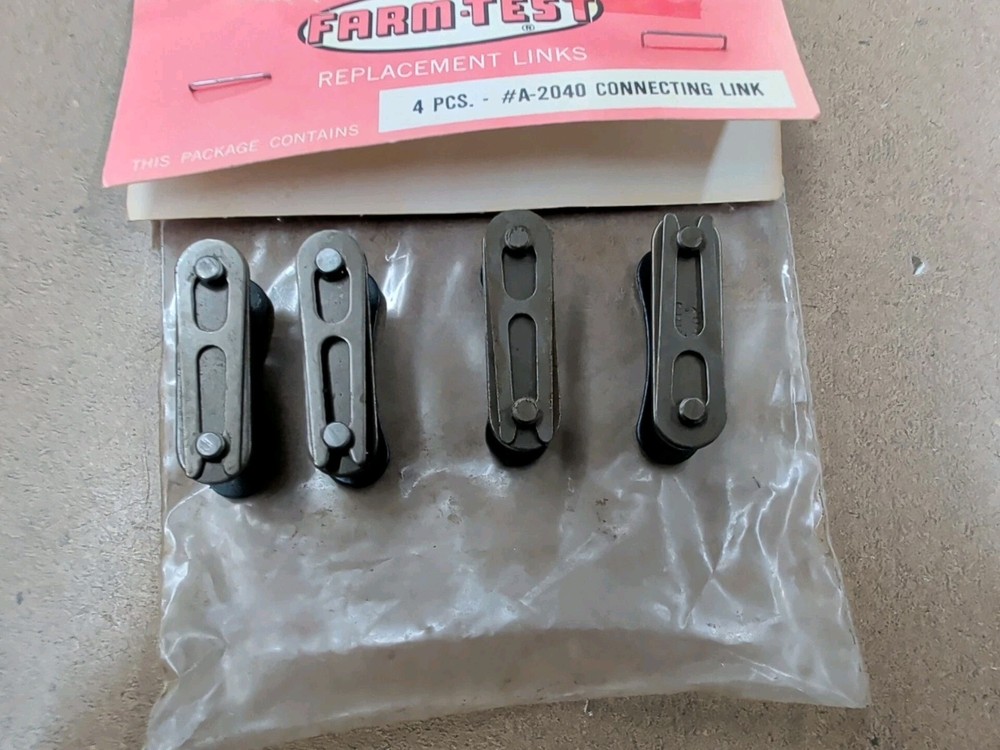 FARM TEST #A-2040 CONNECTING LINK - 4 PACK - REPLACEMENT ROLLER CHAIN LINKS 2040