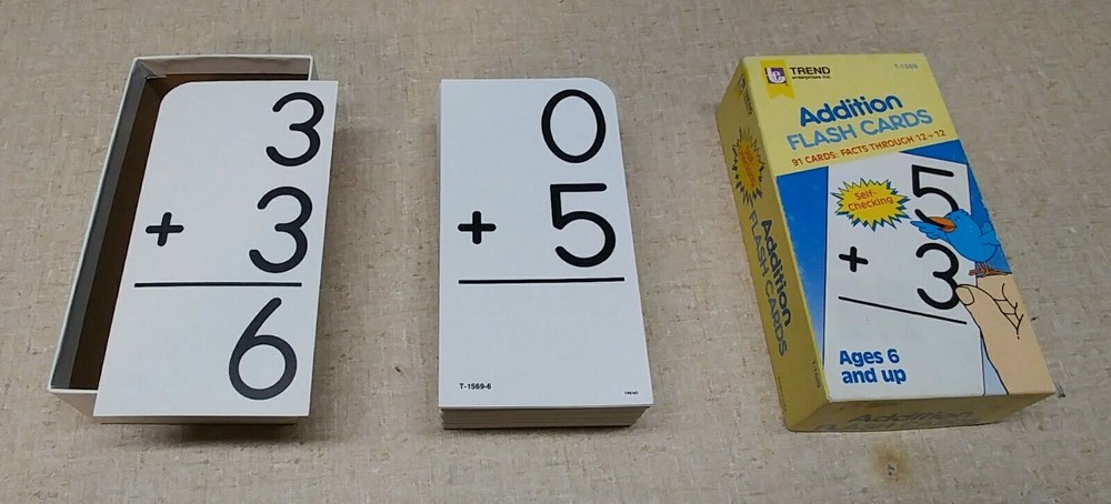 Trend Enterprises "Addition" Flash Cards - 91 Total (through + 12)
