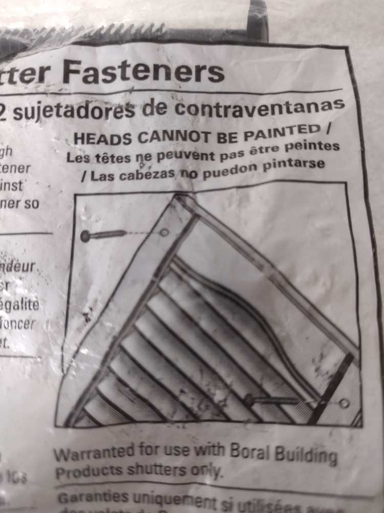 Window Shutter Fasteners 3" Spike Lock Fasteners Forest Black - 12CT
