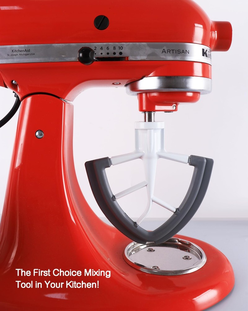 Flex Edge Beater Work for KitchenAid Mixer Attachments, Compatible with 4.5-5...