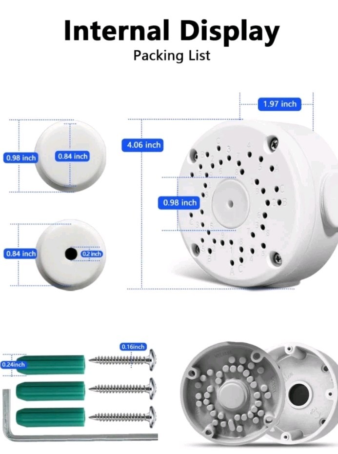 8 Pk. Only Compatible with Bullet Camera Universal Bullet Camera Mount Bracket