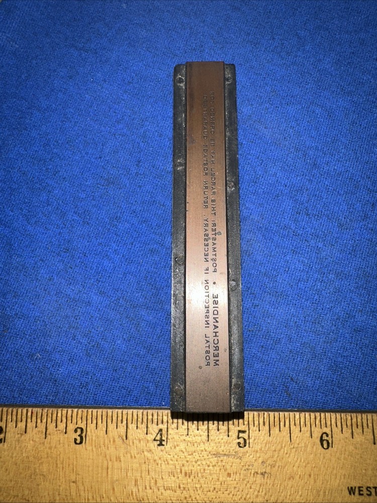 Print Block ( Postmaster : This Parcel May Be Opened For Inspection If Necessary