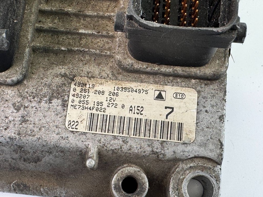 Fiat Idea 2005 Engine Control Unit ECU Module 0261208206 kW BVV2714