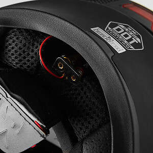 ILM Used Black Flip up Modular Full Face Motorcycle Helmet Dual Visor LED DOT