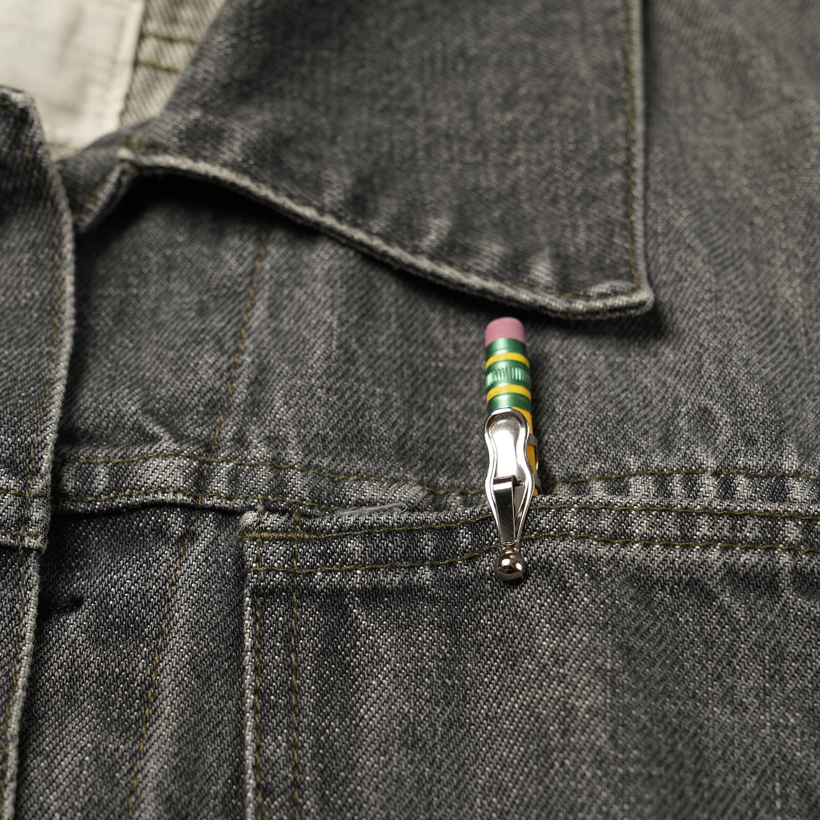 Genuine USA-MADE Faultless #2 Pencil Clip -Bag of 10 Won't lose its clipability