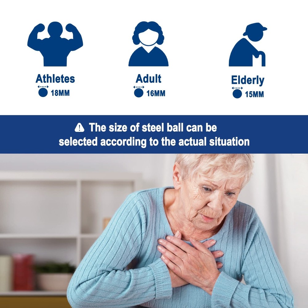 Flutter Valve, Breathing Exercise Device for Lungs, Adjustable Resistance Nat...