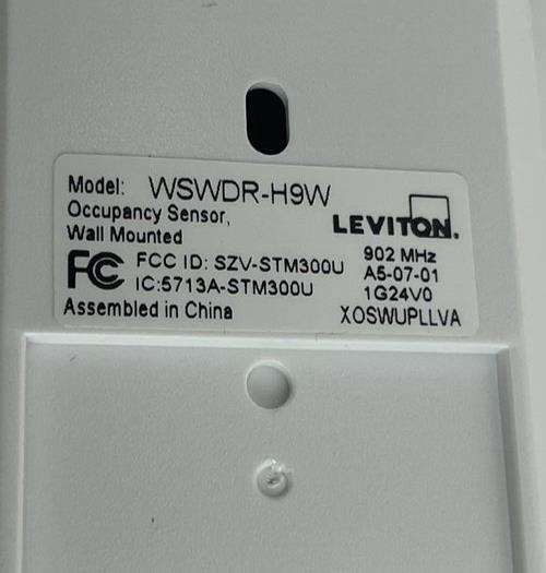 LEVITON WSWDR-H9W MOTION SENSOR
