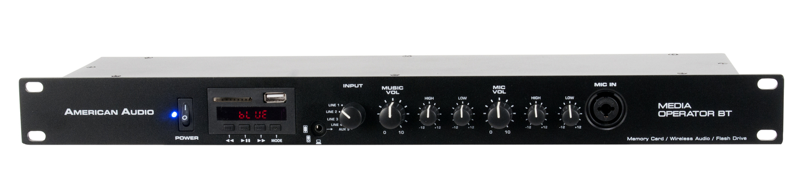 American Audio MEDIA OPERATOR BT Rack Mount MP3/Wireless/Bluetooth Media Player