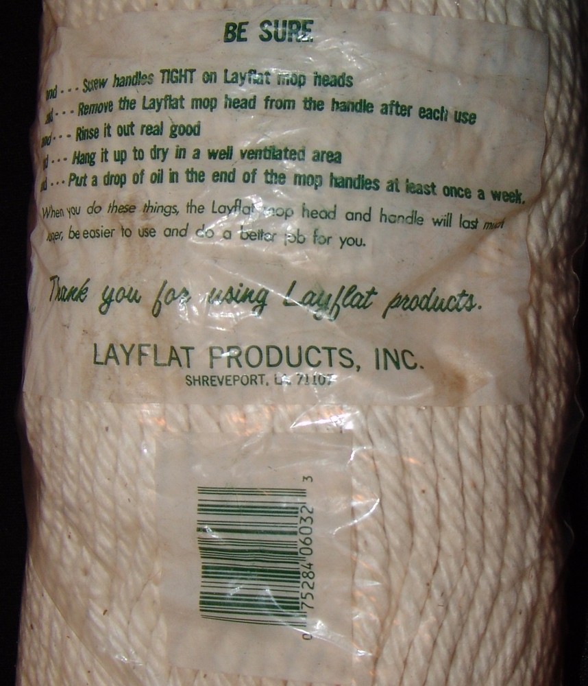 Layflat 32 ounce Blend Mop Head New Screw Top