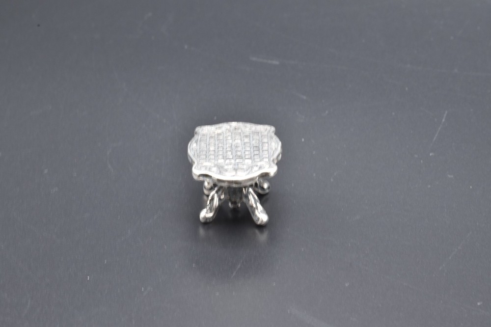 Vintage Solid Silver Miniature Doll's House Table 1994 925