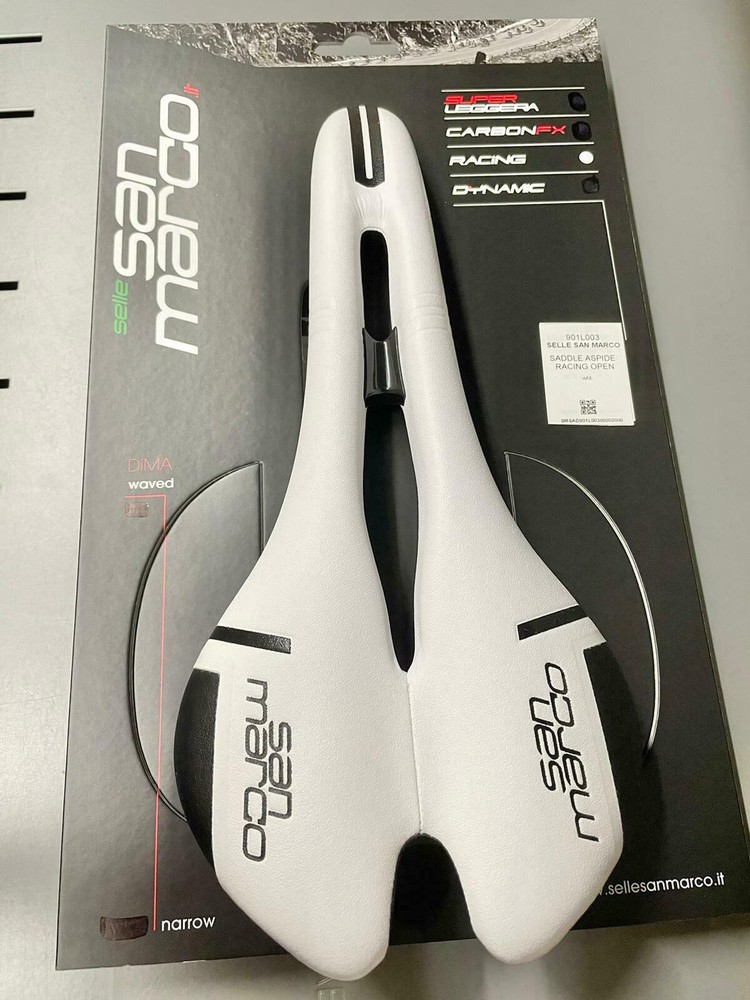 Selle San Marco Saddle Aspide Racing Open (Pce) White