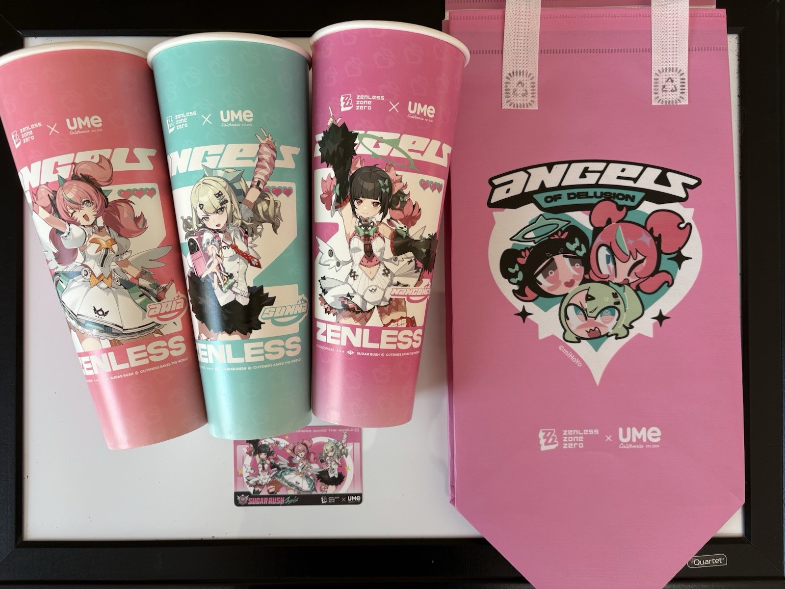 ZZZ X Ume Tea Collab - Angels of Delusion Cup Set w/ Bag + Code