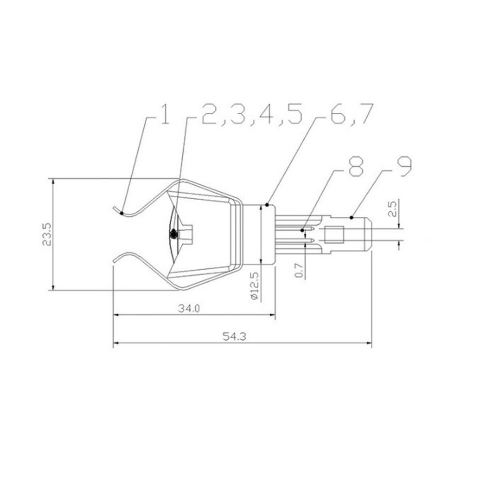 G12 10K Pipe Clamp Temperature Probe with Wide Operating Range for Heating