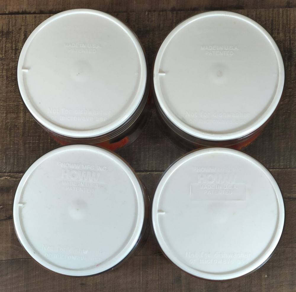 4 Vintage Plastic Kahlua Cow Chiller Cups *As-Is Read*