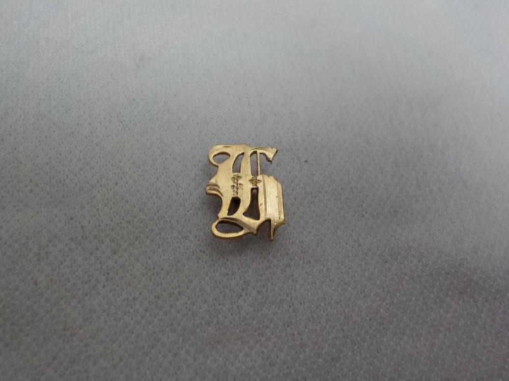 10K SOLID GOLD MONOGRAM INITIAL LETTER EMBLEM JEWELRY FINDINGS RING MONOGRAM #12