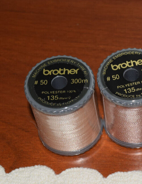 Polyester 50 Brother Embroidery Thread 077S Base Light 328 yards!