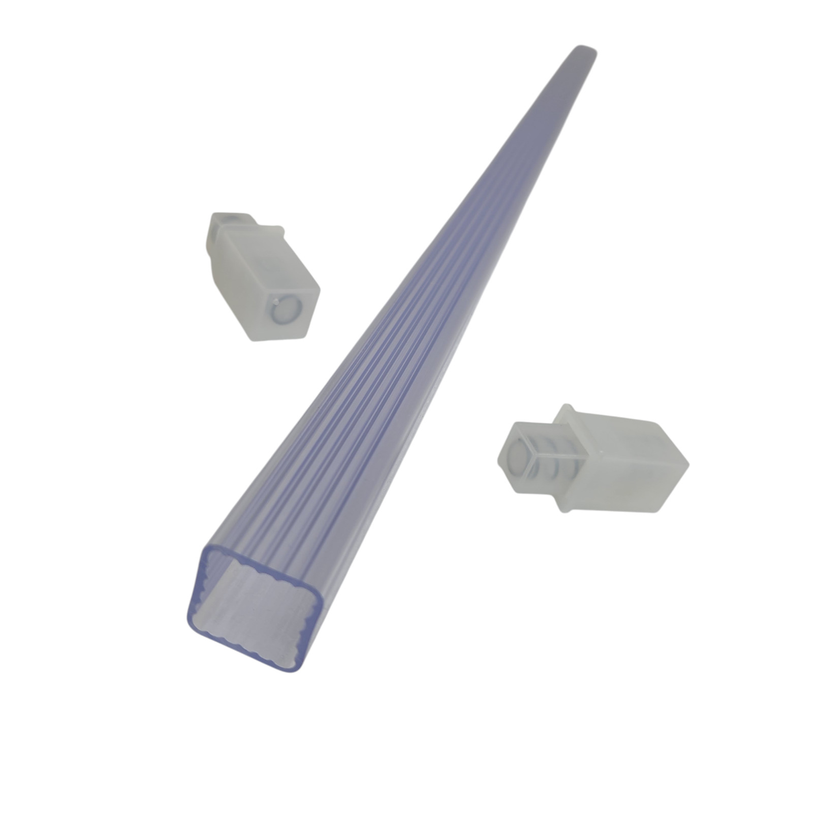 Clear Acrylic Towel Bar Rod Spring Rack 24 inch Mid Century Modern Vintage Retro