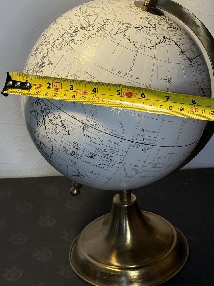 World Globe 13'' Rotating Earth Map Large Desktop Stand
