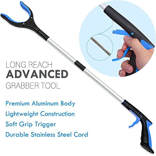 32 Inch Foldable Grabber Tool Handheld Trash Picker Claw Grabber Tool