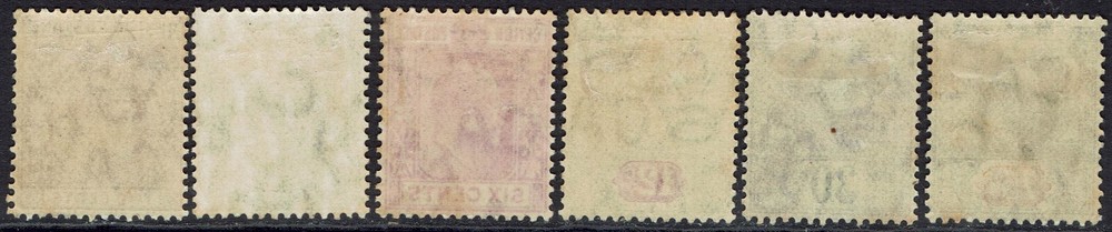 CEYLON 1904 KEVII RANGE TO 75C WMK MULTI CROWN CA