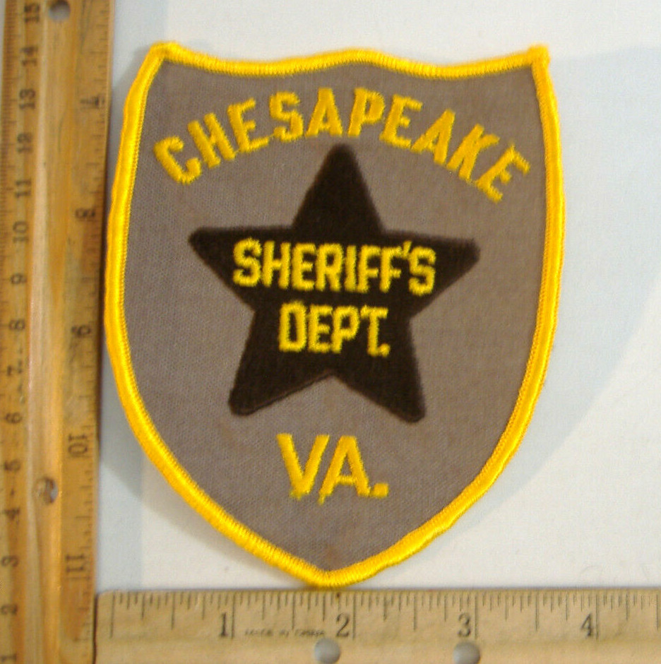 CHESAPEAKE VIRGINIA SHERIFF  FABRIC PATCH