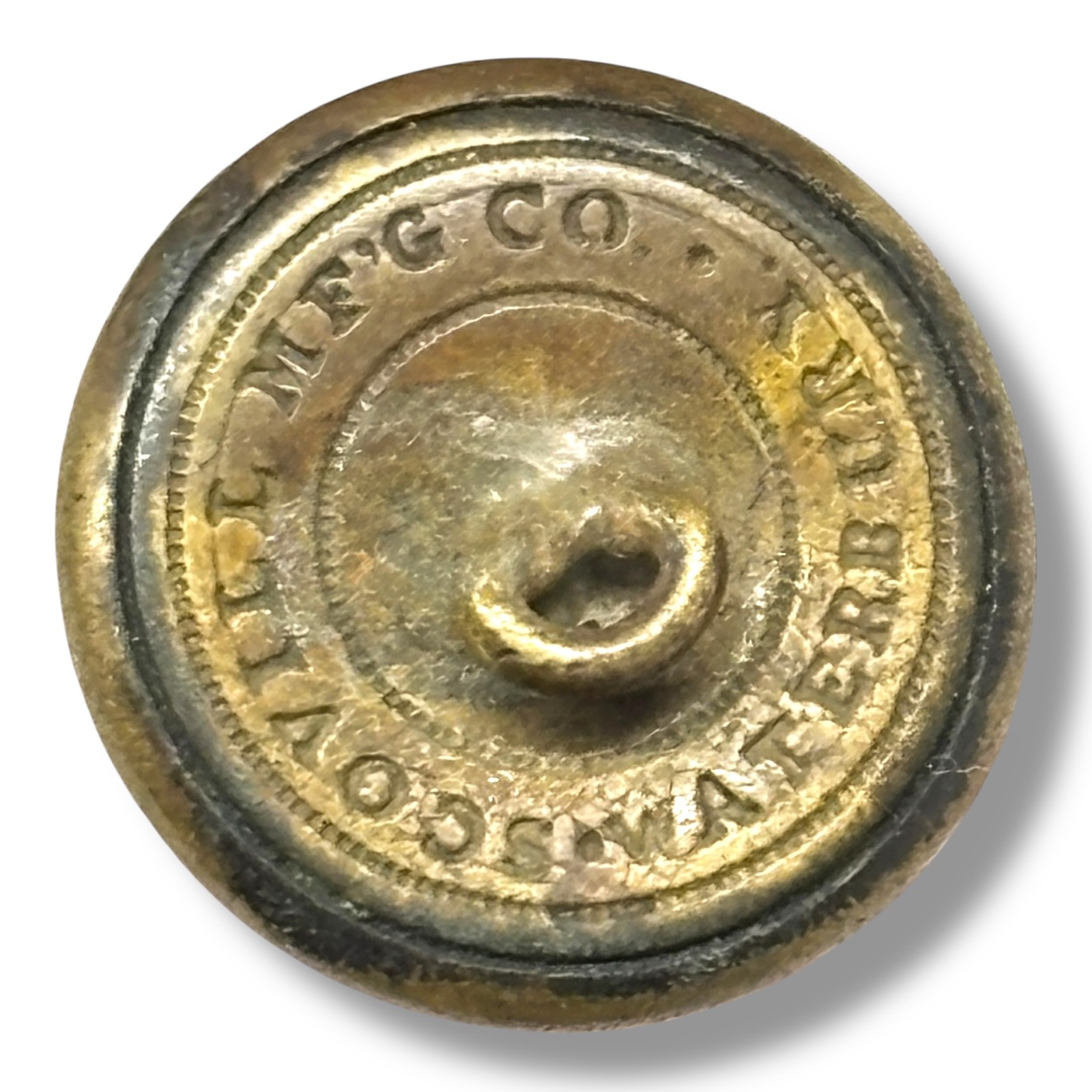 Civil War Era Scovill U.S. Infantry Officer Button “I” Eagle Brass 22mm Shank