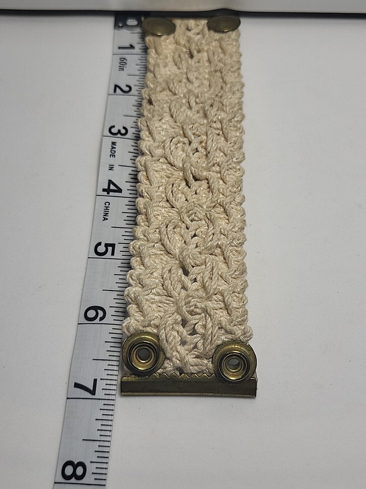 Crochet Double Snap Bracelet 1960's