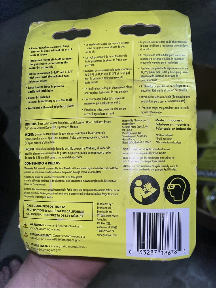 *** RYOBI A99LM3 Door Installation Kit ***