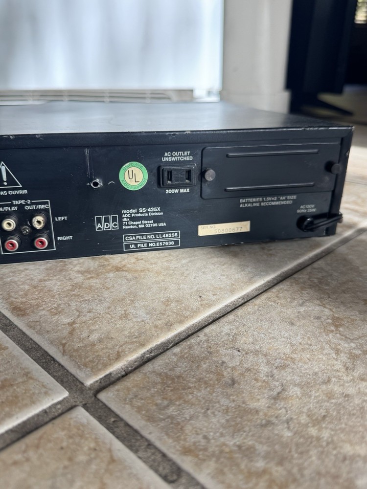 Rare ADC SS-425x Computer Memory Frequency Equalizer/Analyzer